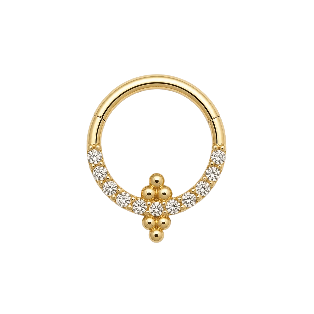 Dotted Drop Clicker · Yellow Gold · Studio 4/8 BG Remove