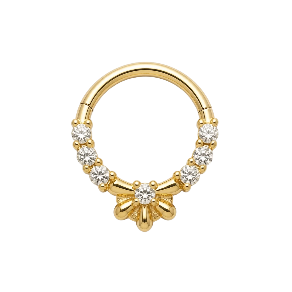 Tiny Bloom Clicker · Yellow Gold · Studio 4/8 BG Remove
