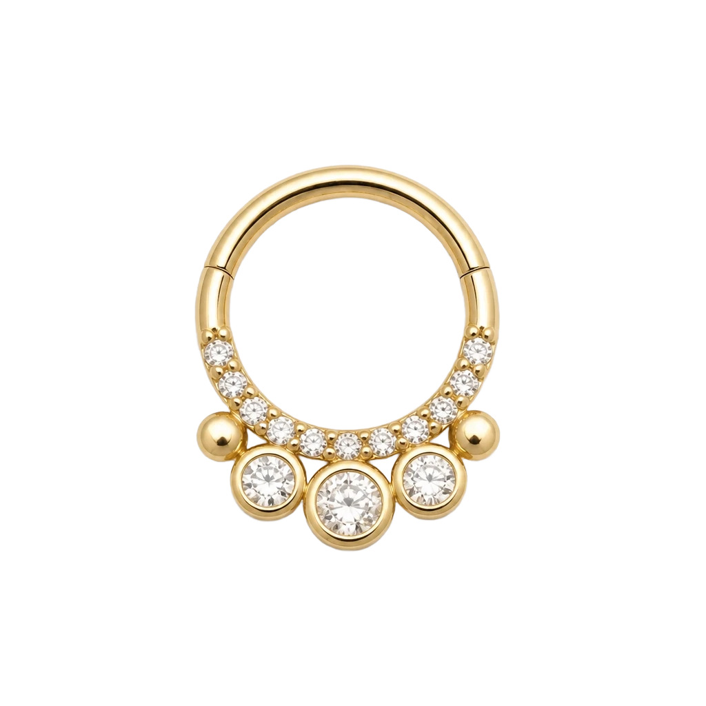 Bezel Drop Clicker · Yellow Gold · Studio 4/8 BG Remove