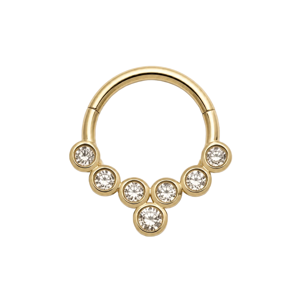 Bezel Row Clicker · Yellow Gold · Studio 4/8 BG Remove