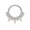 Petal Arc Clicker · White Gold · Studio 4/8 BG Remove [mj-base:003-0005] [mj-variant:003] [mj-role:variant_main] [mj-rank:0]