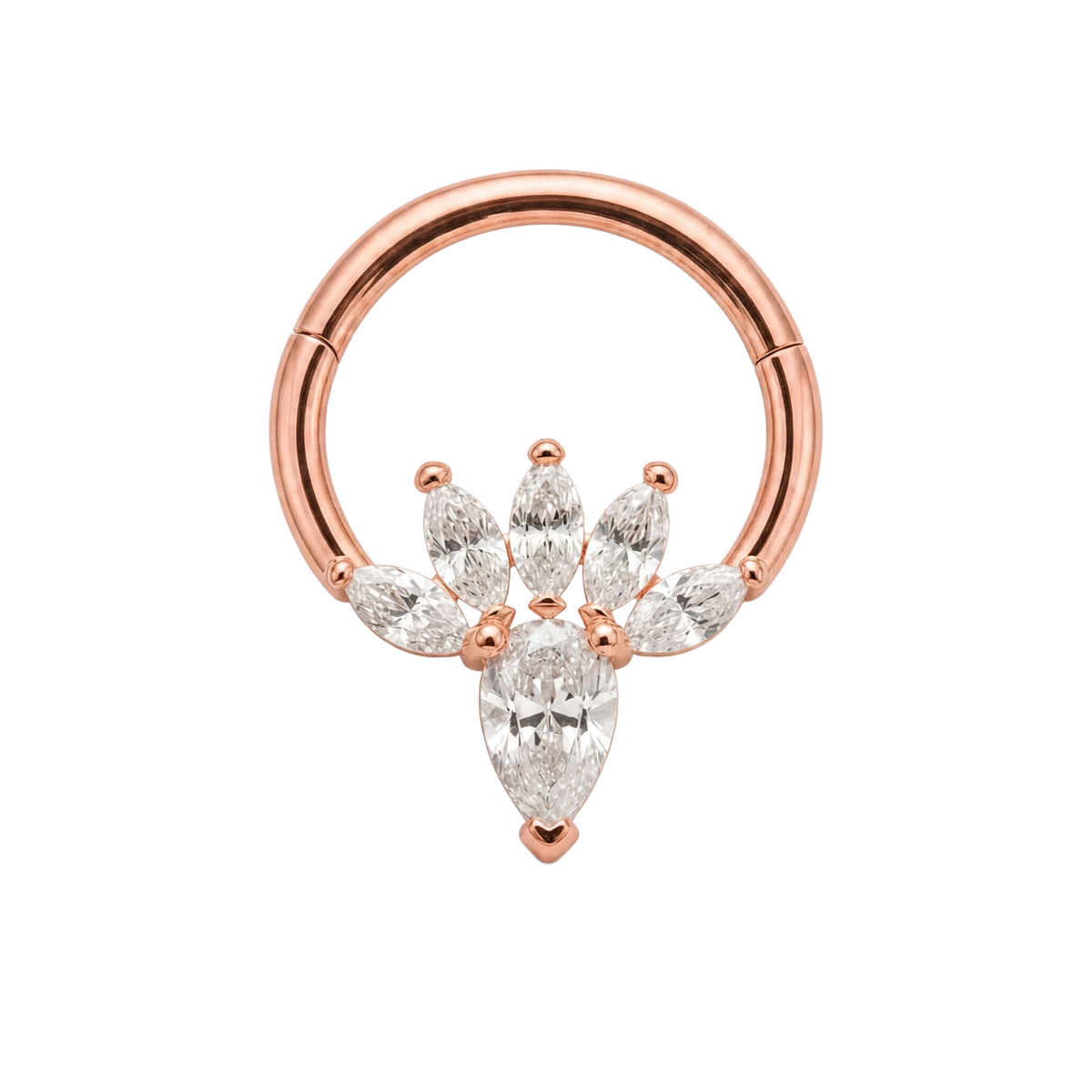 Bloom Cluster Clicker · Rose Gold · Studio 4/8 BG Remove