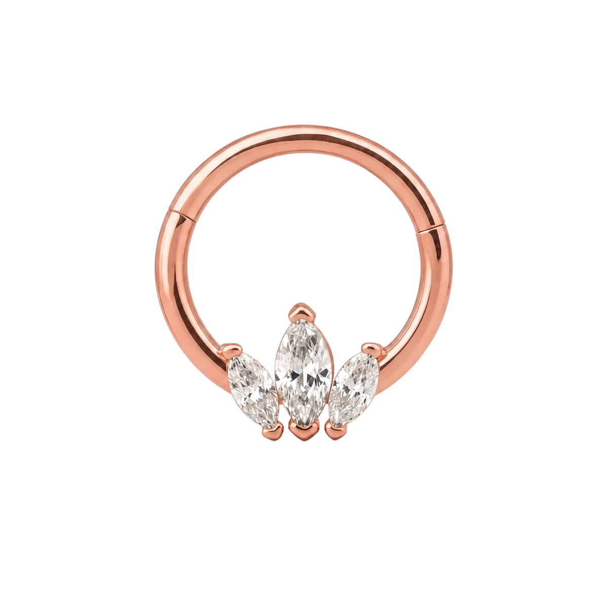 Marquise Trio Clicker · Rose Gold · Studio 4/8 BG Remove