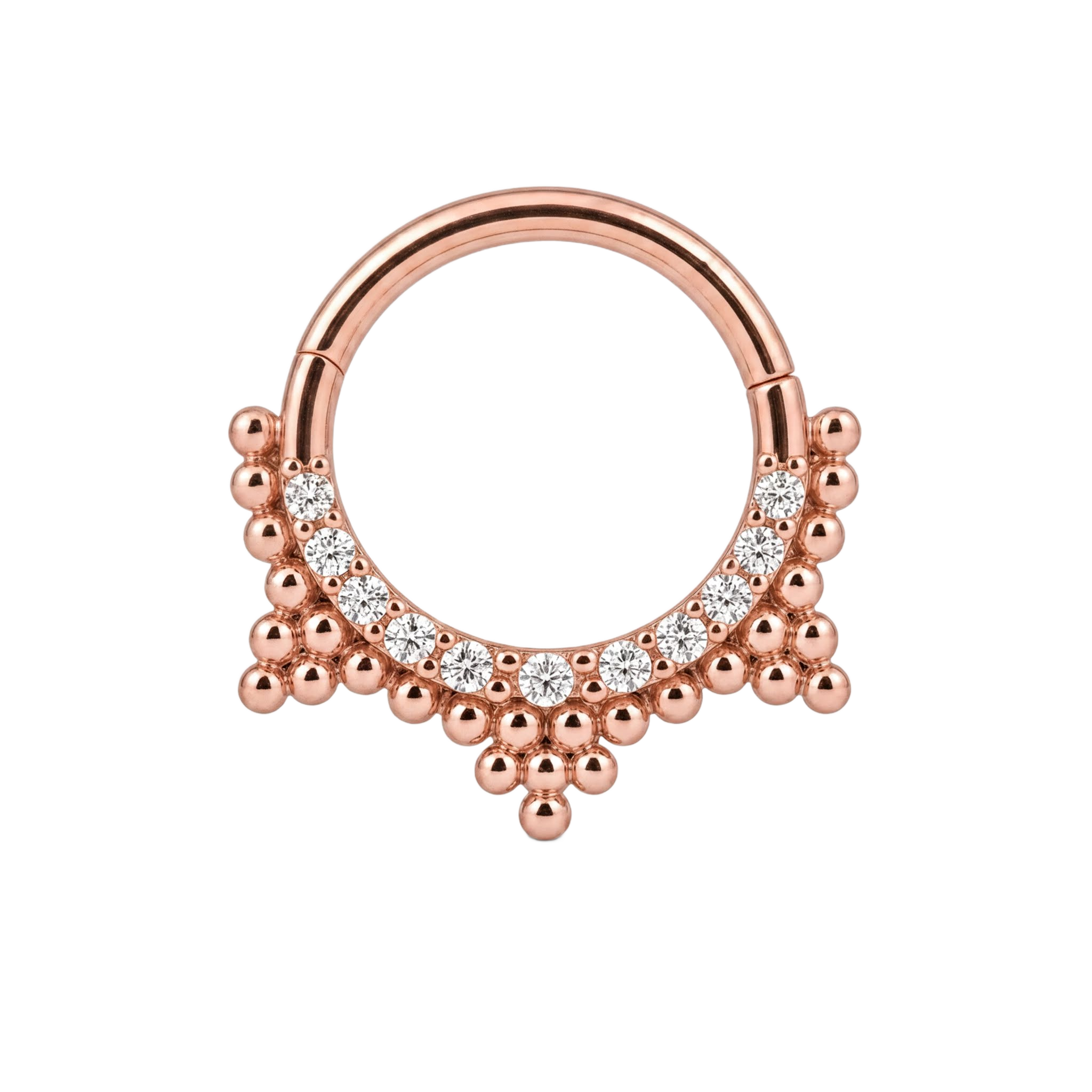 Beaded Fringe Clicker · Rose Gold · Studio 4/8 BG Remove