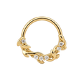 Leafline Clicker · Yellow Gold · Studio 4/8 BG Remove [mj-base:003-0012] [mj-variant:001] [mj-role:variant_main] [mj-rank:0]
