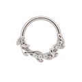 Leafline Clicker · White Gold · Studio 4/8 BG Remove [mj-base:003-0012] [mj-variant:003] [mj-role:variant_main] [mj-rank:0]