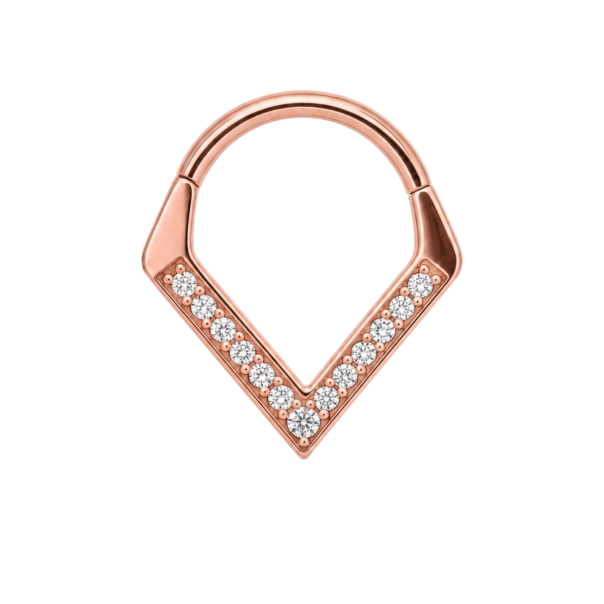Chevron Clicker · Rose Gold · Studio 4/8 BG Remove
