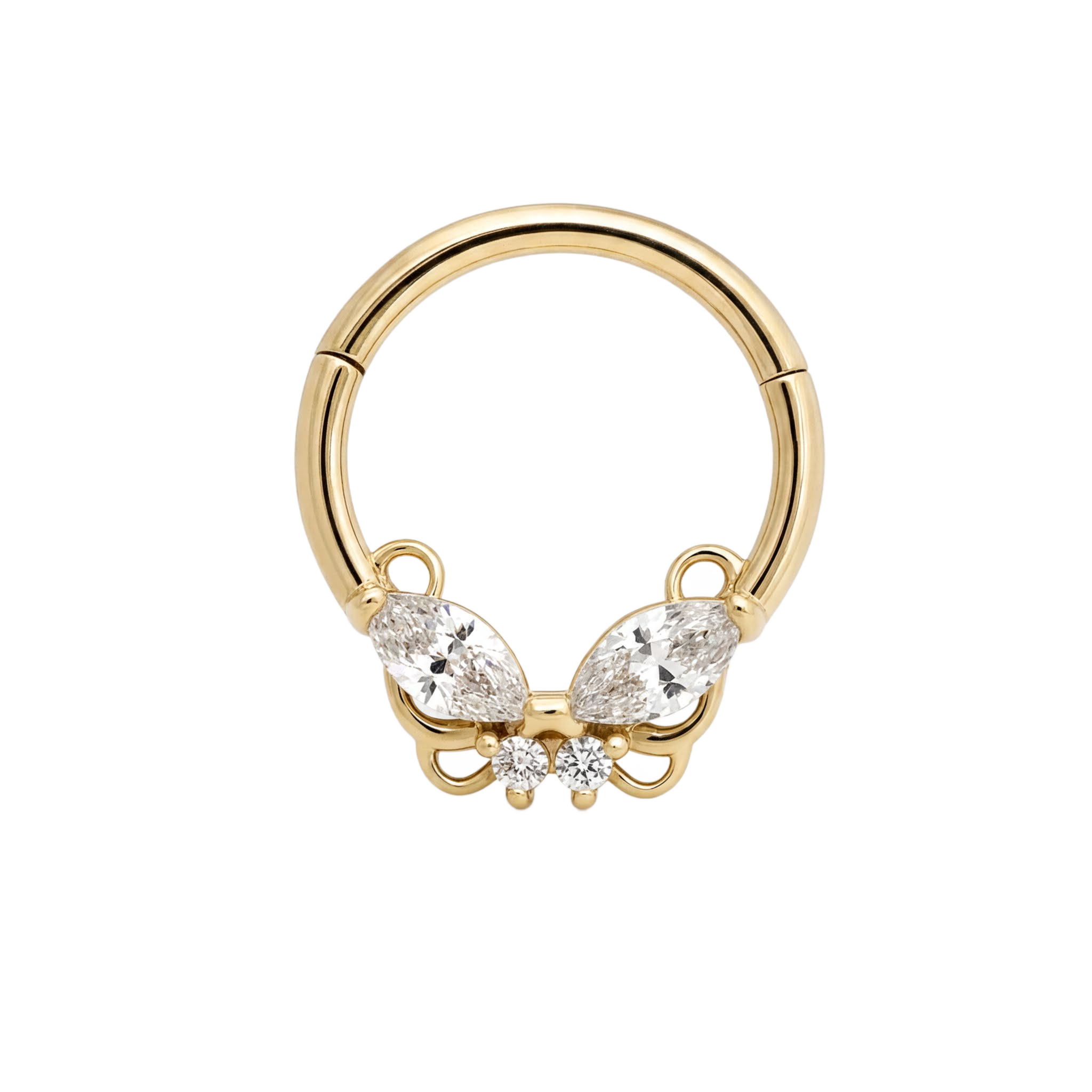 Butterfly Clicker · Yellow Gold · Studio 4/8 BG Remove