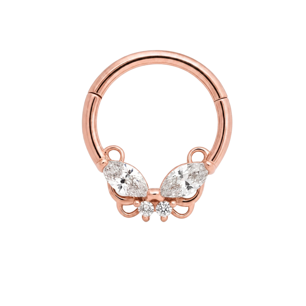 Butterfly Clicker · Rose Gold · Studio 4/8 BG Remove