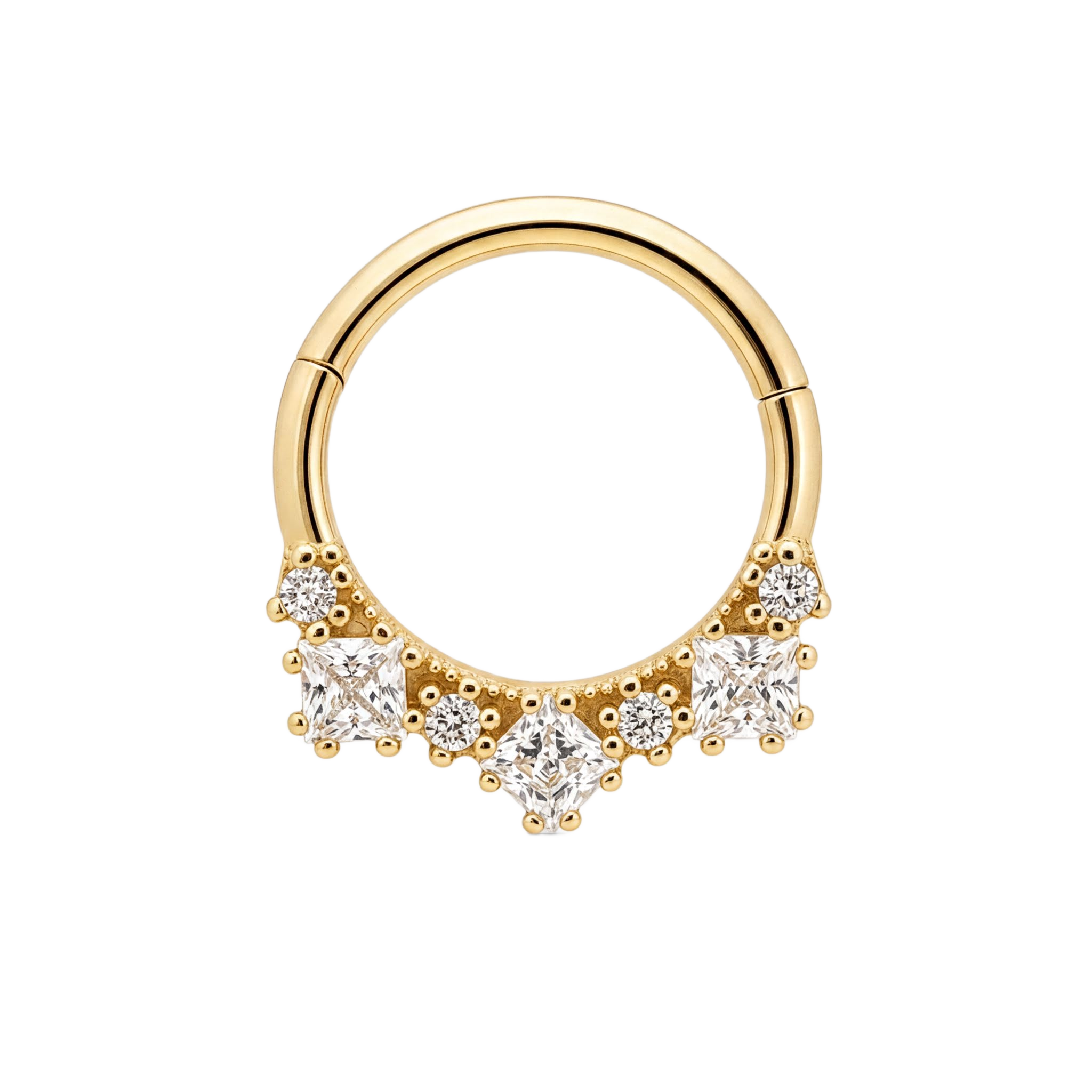Mixed Cut Clicker · Yellow Gold · Studio 4/8 BG Remove