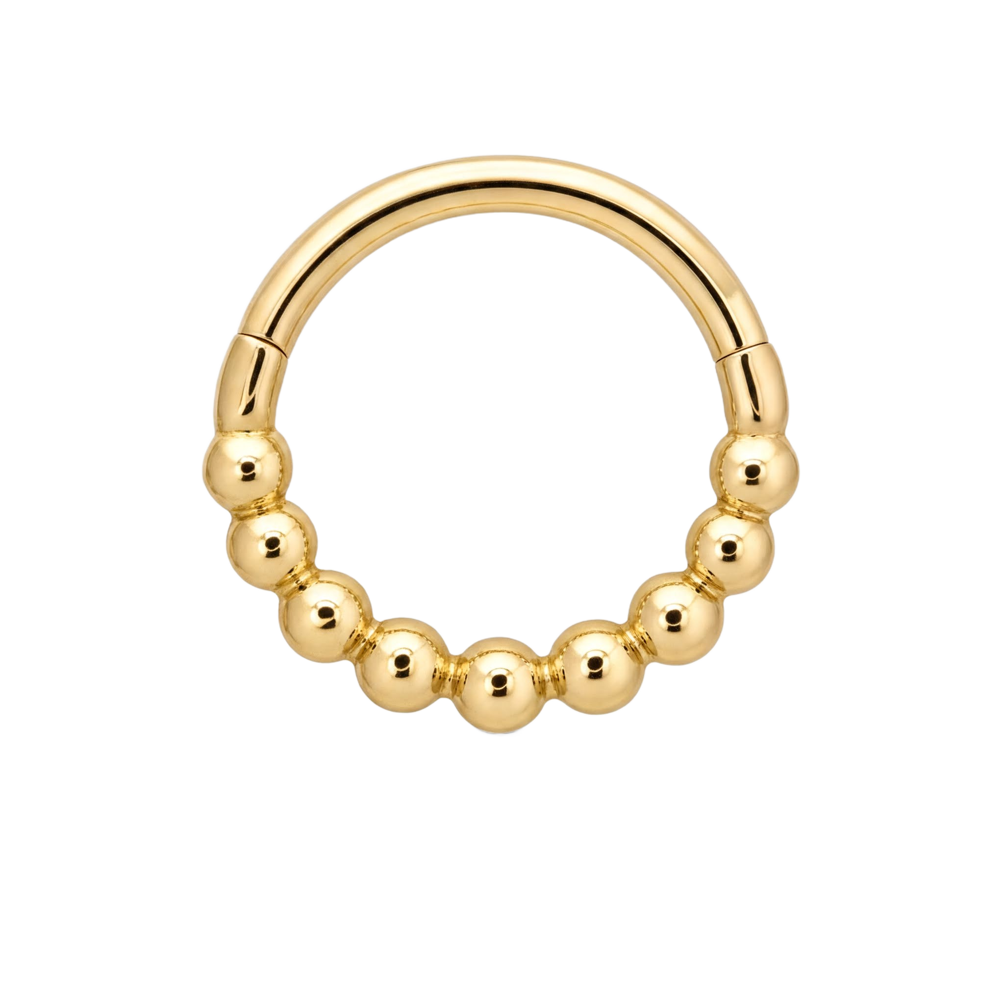 Bead Row Clicker · Yellow Gold · Studio 4/8 BG Remove
