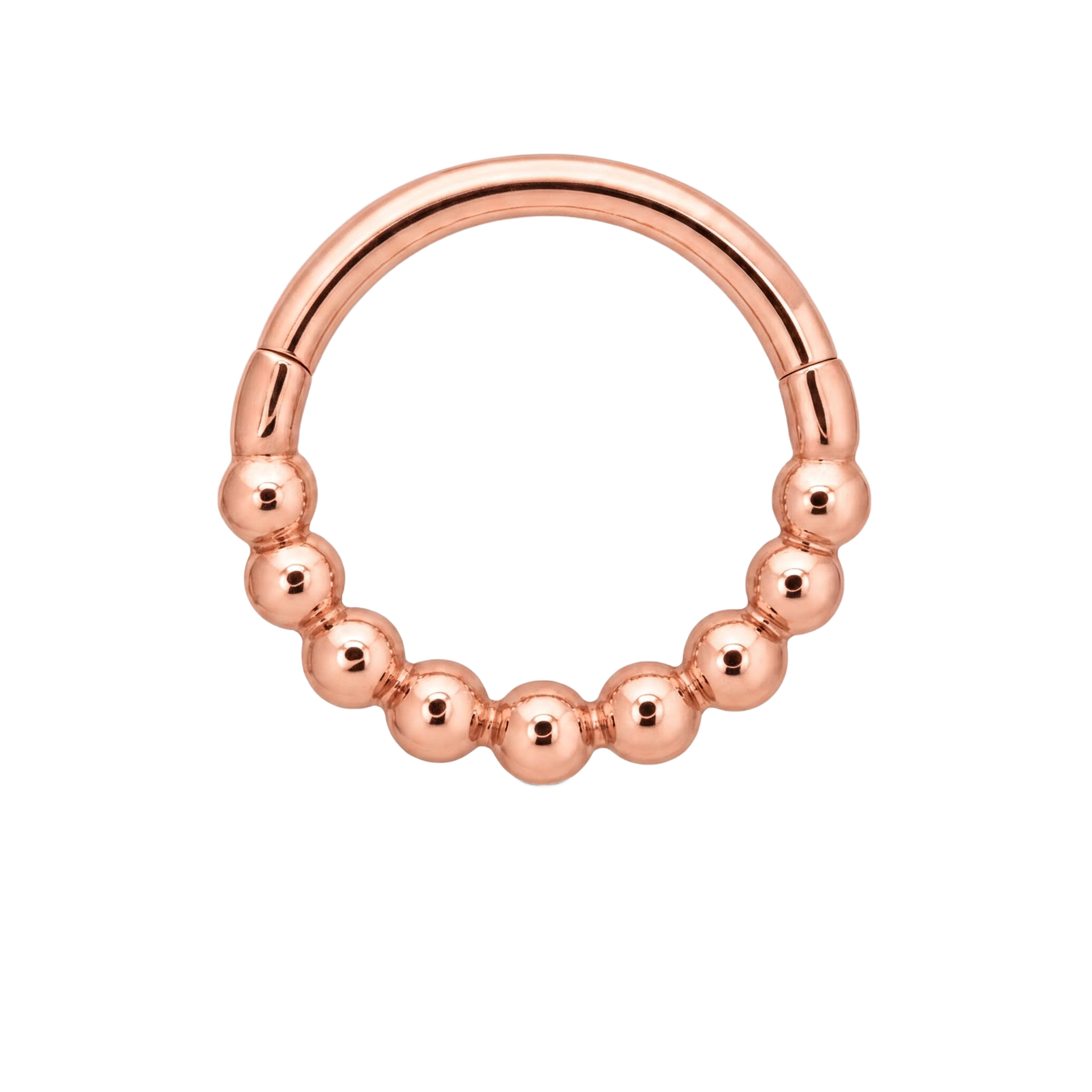 Bead Row Clicker · Rose Gold · Studio 4/8 BG Remove