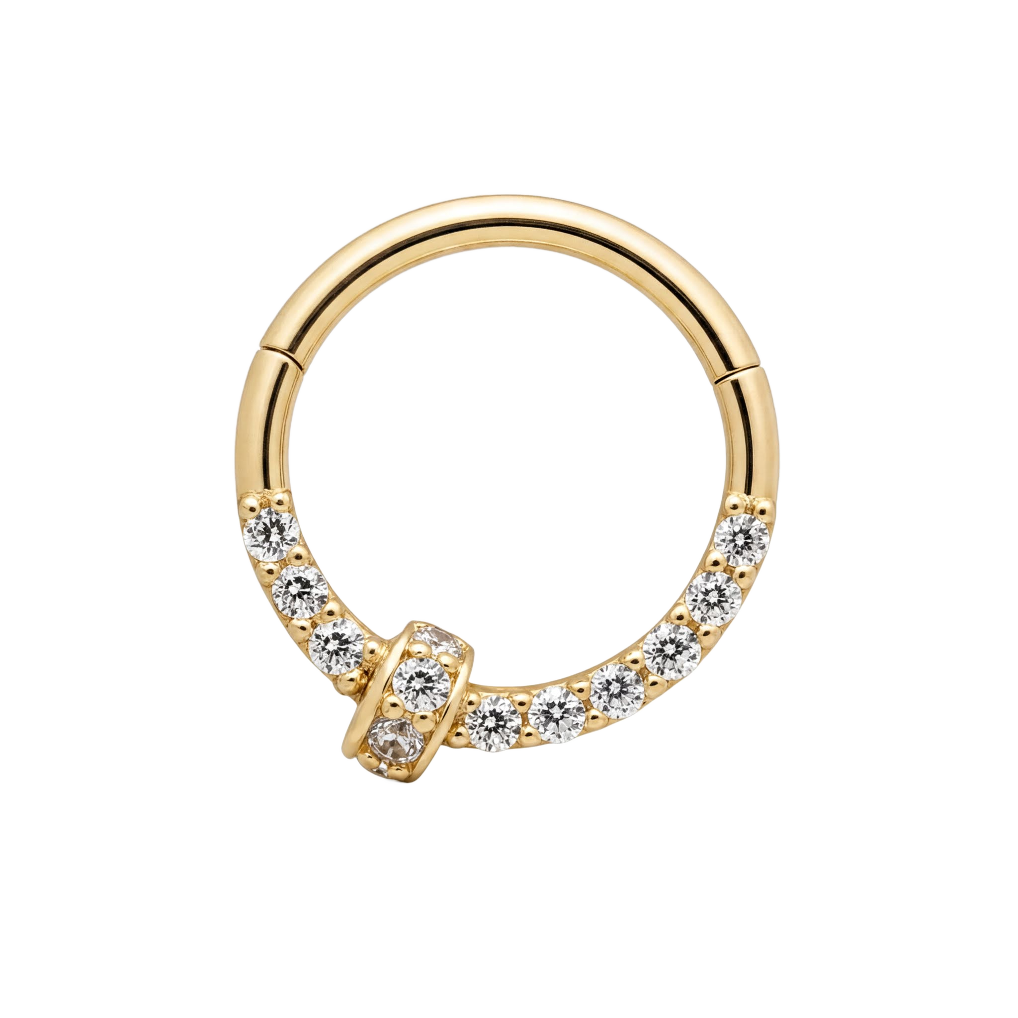 Pavé Bead Clicker · Yellow Gold · Studio 4/8 BG Remove