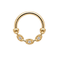 Linked Stone Clicker · Yellow Gold · Studio 4/8 BG Remove [mj-base:003-0023] [mj-variant:001] [mj-role:variant_main] [mj-rank:0]