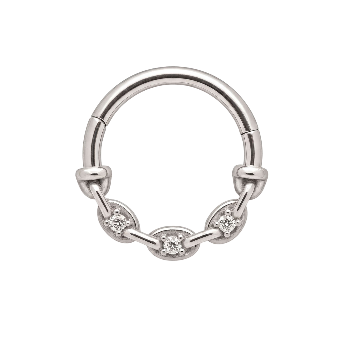 Linked Stone Clicker · White Gold · Studio 4/8 BG Remove