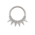 Spike Fringe Clicker · White Gold · Studio 4/8 BG Remove [mj-base:003-0027] [mj-variant:003] [mj-role:variant_main] [mj-rank:0]