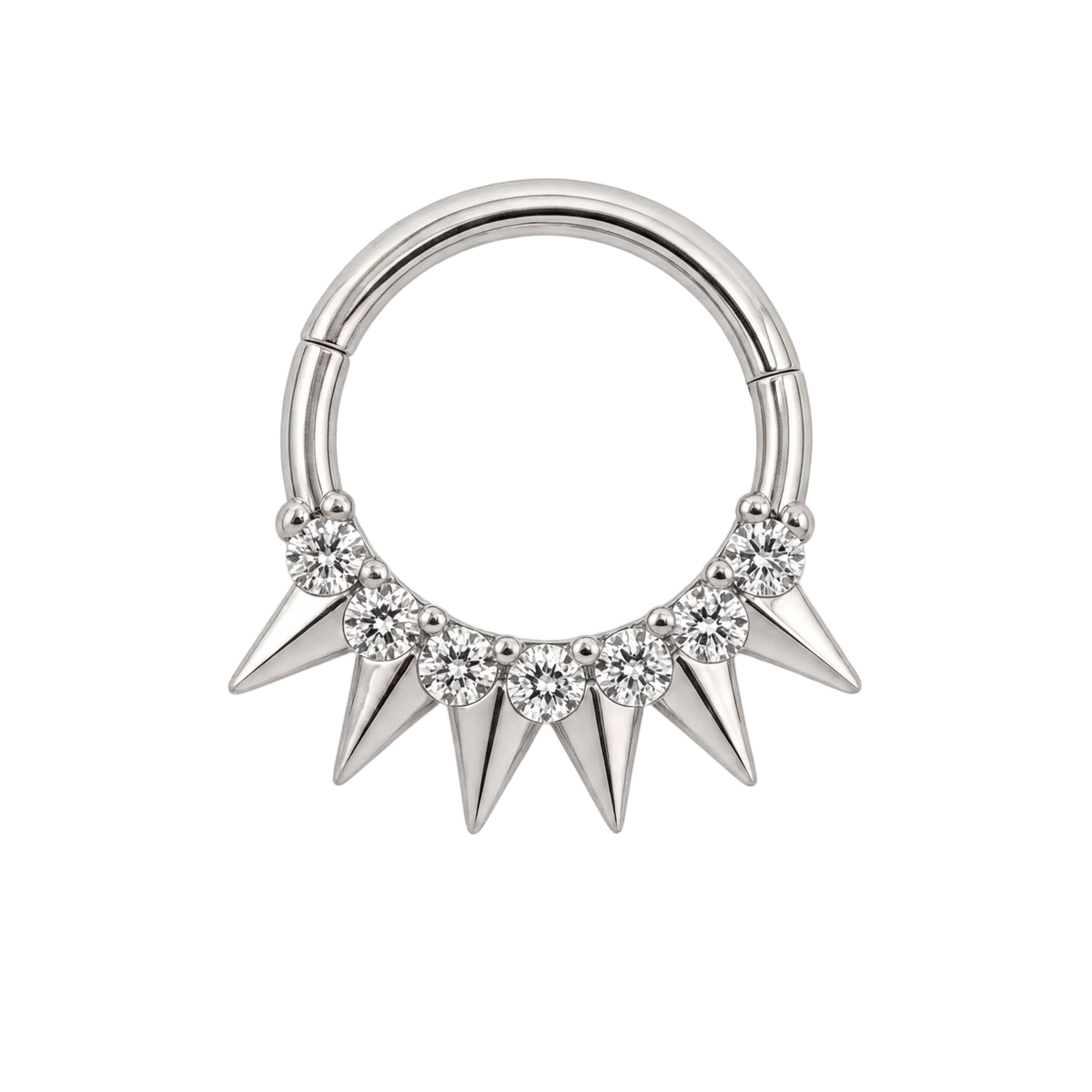 Spike Fringe Clicker · White Gold · Studio 4/8 BG Remove