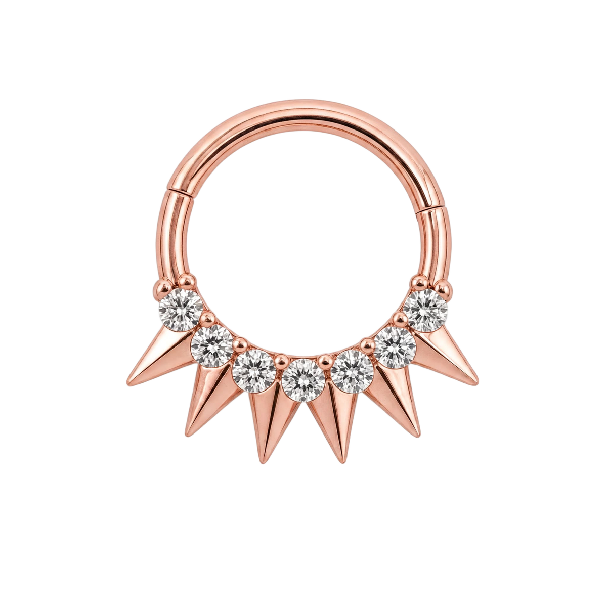Spike Fringe Clicker · Rose Gold · Studio 4/8 BG Remove