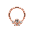 Five Stone Clicker · Rose Gold · Studio 4/8 BG Remove [mj-base:003-0028] [mj-variant:002] [mj-role:variant_main] [mj-rank:0]