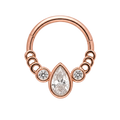 Pear Drop Clicker · Rose Gold · Studio 4/8 BG Remove [mj-base:003-0030] [mj-variant:002] [mj-role:variant_main] [mj-rank:0]
