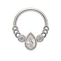 Pear Drop Clicker · White Gold · Studio 4/8 BG Remove [mj-base:003-0030] [mj-variant:003] [mj-role:variant_main] [mj-rank:0]
