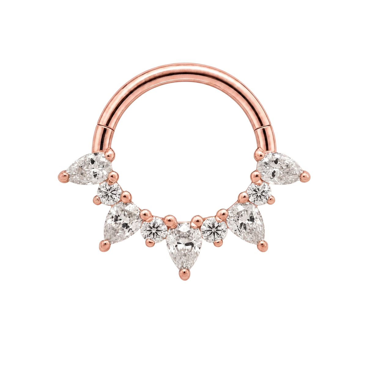 Pear Arc Clicker · Rose Gold · Studio 4/8 BG Remove