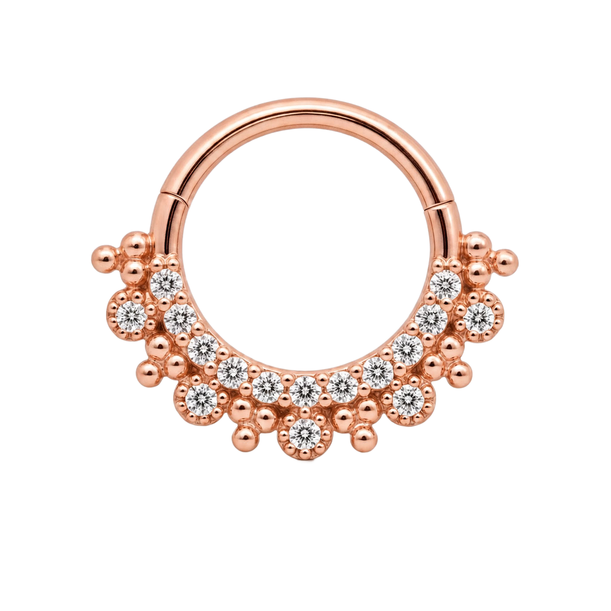 Cluster Fringe Clicker · Rose Gold · Studio 4/8 BG Remove