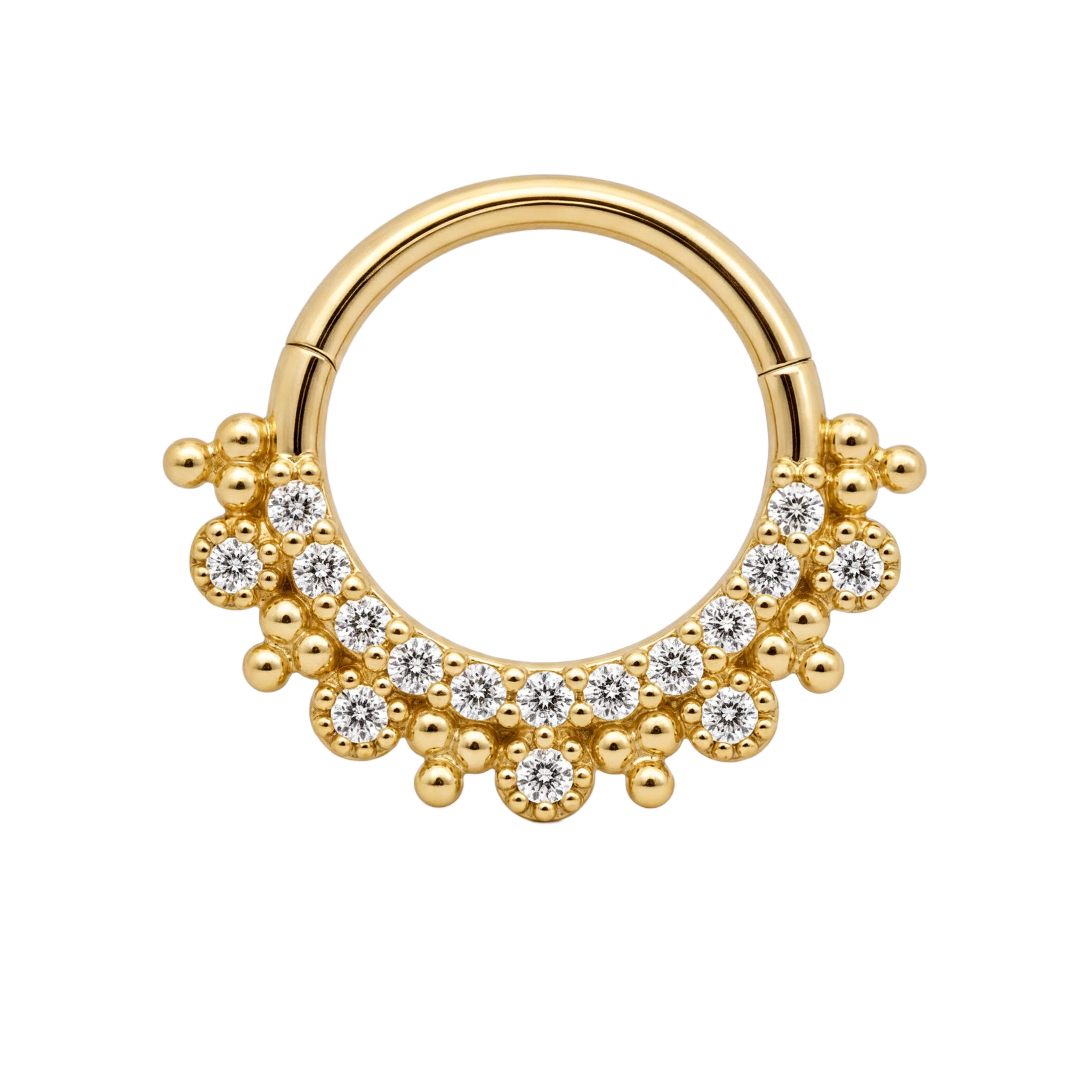 Cluster Fringe Clicker · Yellow Gold · Studio 4/8 BG Remove