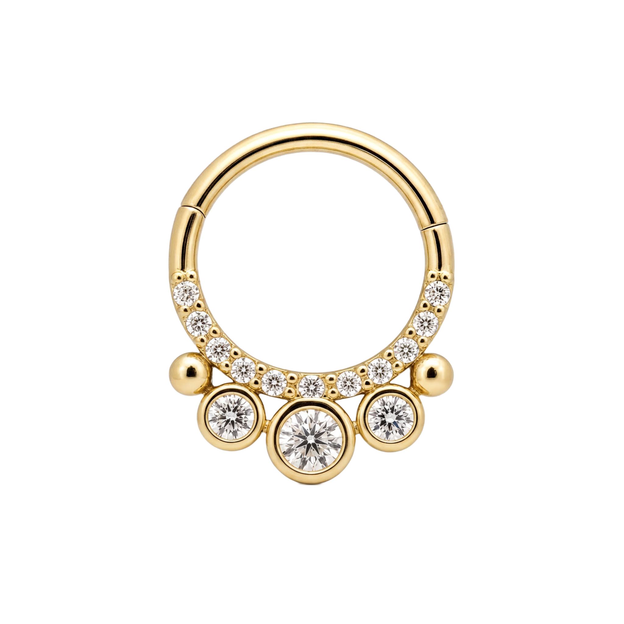 Bezel Drop Clicker · Yellow Gold · Studio 4/8 BG Remove
