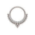 Beaded V Clicker · White Gold · Studio 4/8 BG Remove [mj-base:003-0037] [mj-variant:003] [mj-role:variant_main] [mj-rank:0]