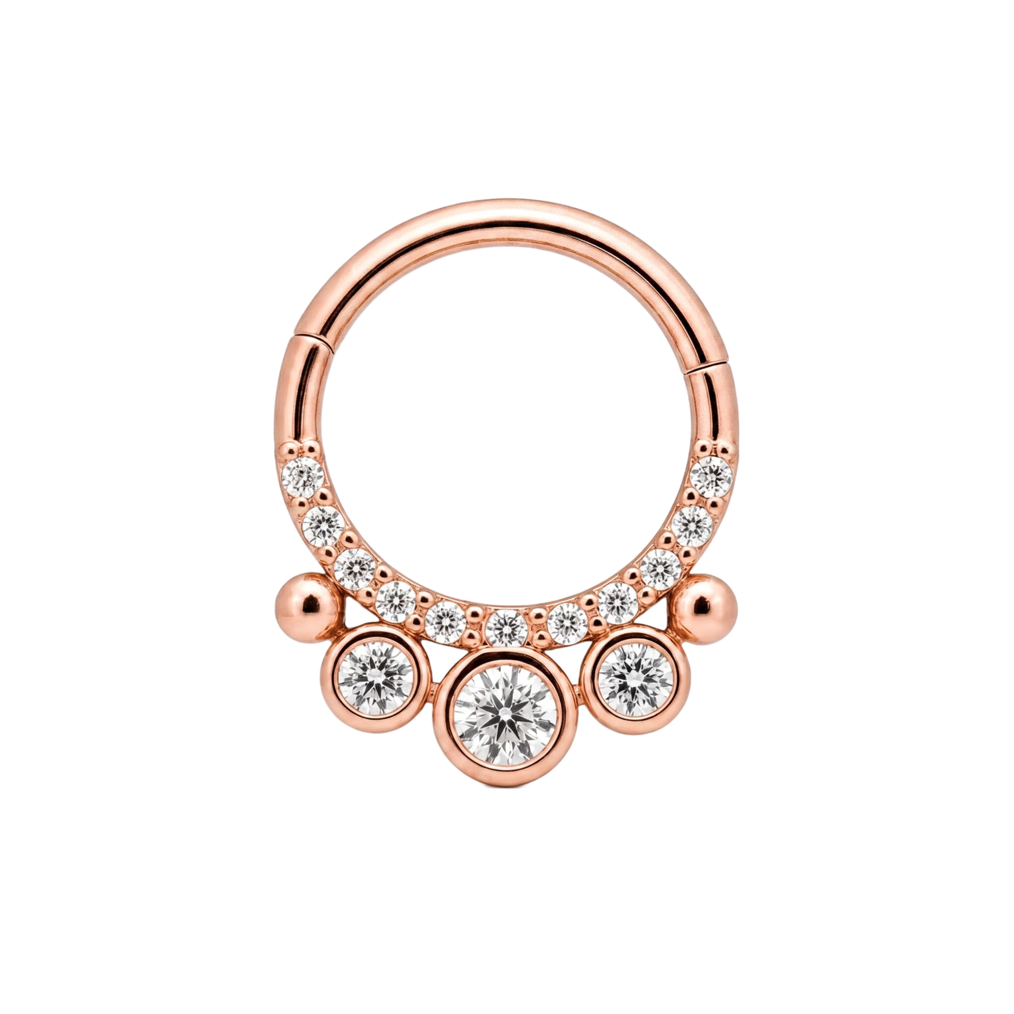 Bezel Drop Clicker · Rose Gold · Studio 4/8 BG Remove