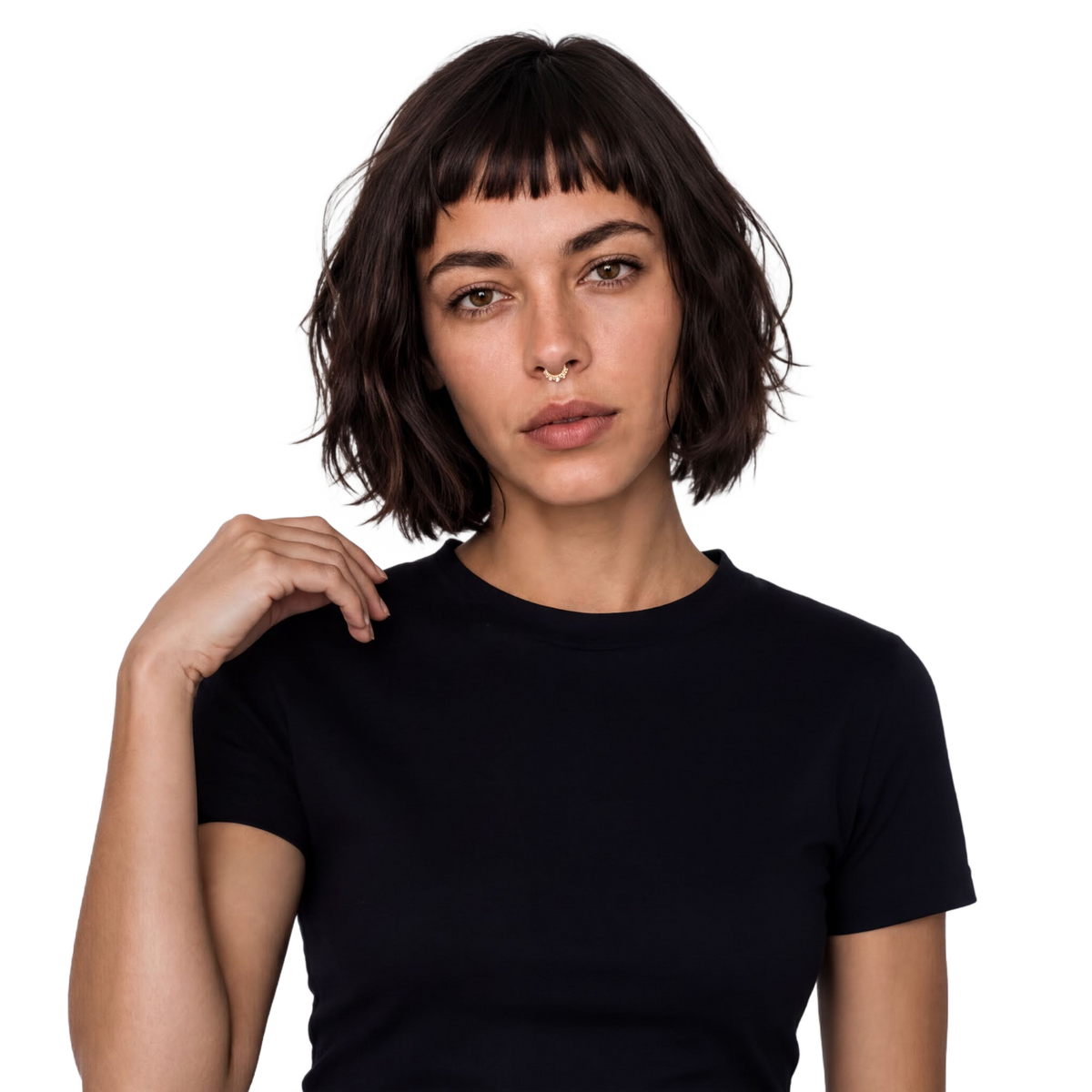 Petal Arc Clicker · Yellow Gold · Septum FH 1/2 BG Remove