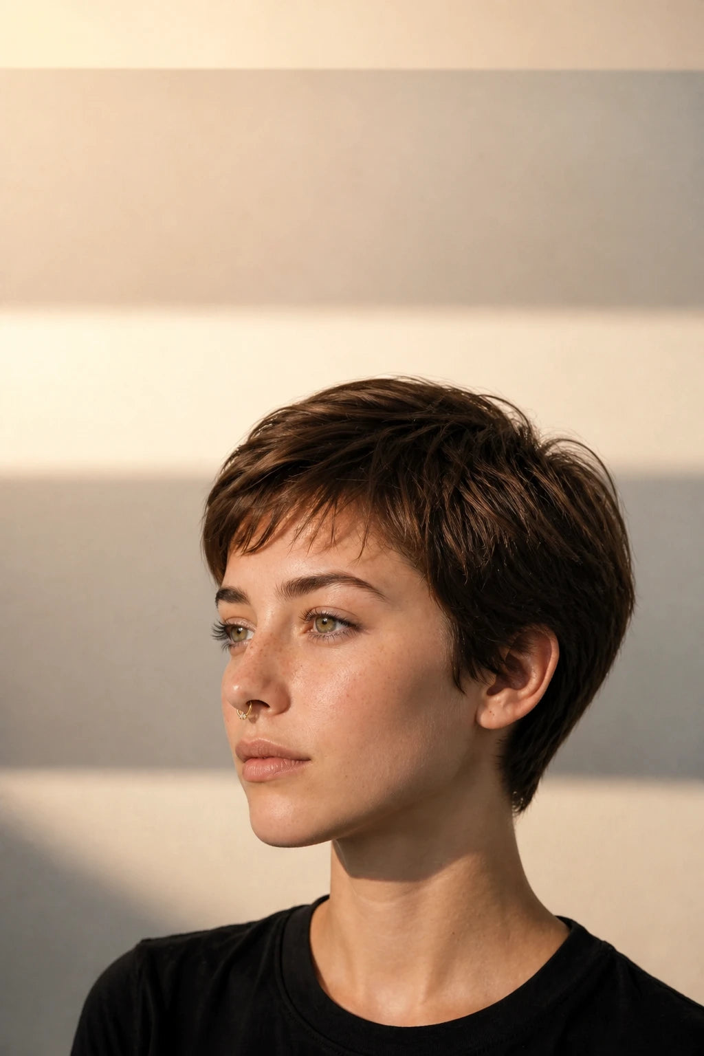 Marquise Trio Clicker · Yellow Gold · Septum FH 3/3 Topspace Stripe 2:3