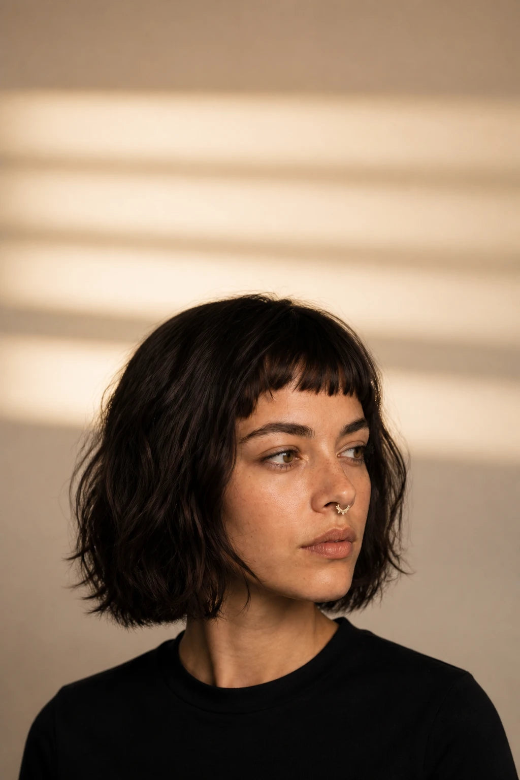 Petal Arc Clicker · Yellow Gold · Septum FH 3/3 Topspace Stripe 2:3