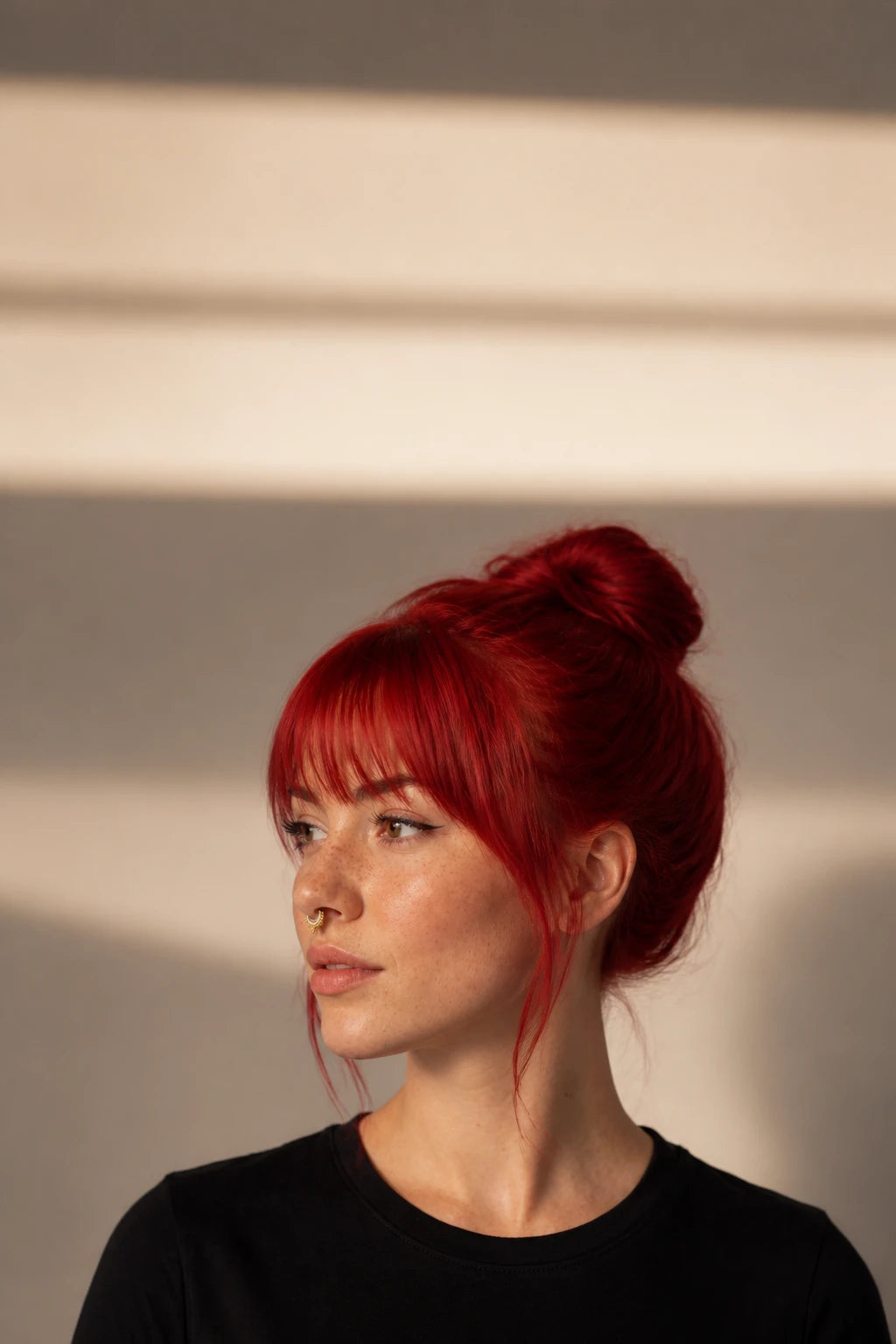 Beaded V Clicker · Yellow Gold · Septum FH 3/3 Topspace Stripe 2:3