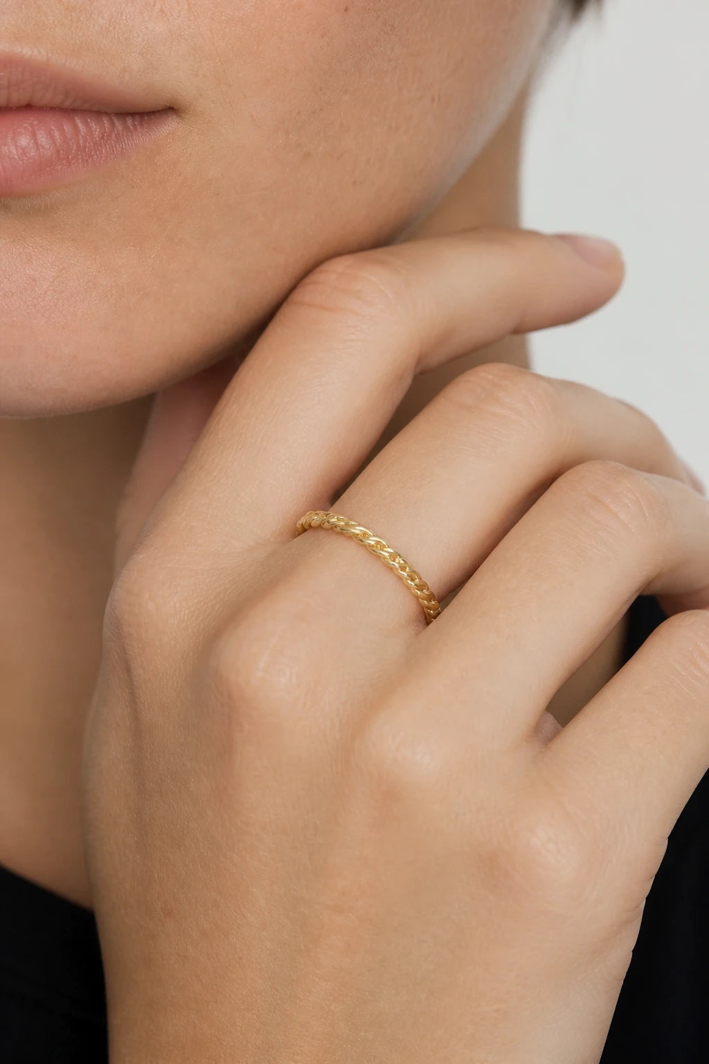 Braided Band Ring · Yellow Gold · Model 1