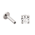 Solitaire Crown Flatback · White Gold · Hero 3/3 BG Remove [mj-base:001-0001] [mj-variant:003] [mj-role:variant_main] [mj-rank:0]