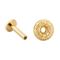 Donut Flatback · Yellow Gold · Hero 3/3 BG Remove [mj-base:001-0007] [mj-variant:001] [mj-role:variant_main] [mj-rank:0]