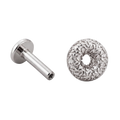 Donut Flatback · White Gold · Hero 3/3 BG Remove [mj-base:001-0007] [mj-variant:003] [mj-role:variant_main] [mj-rank:0]