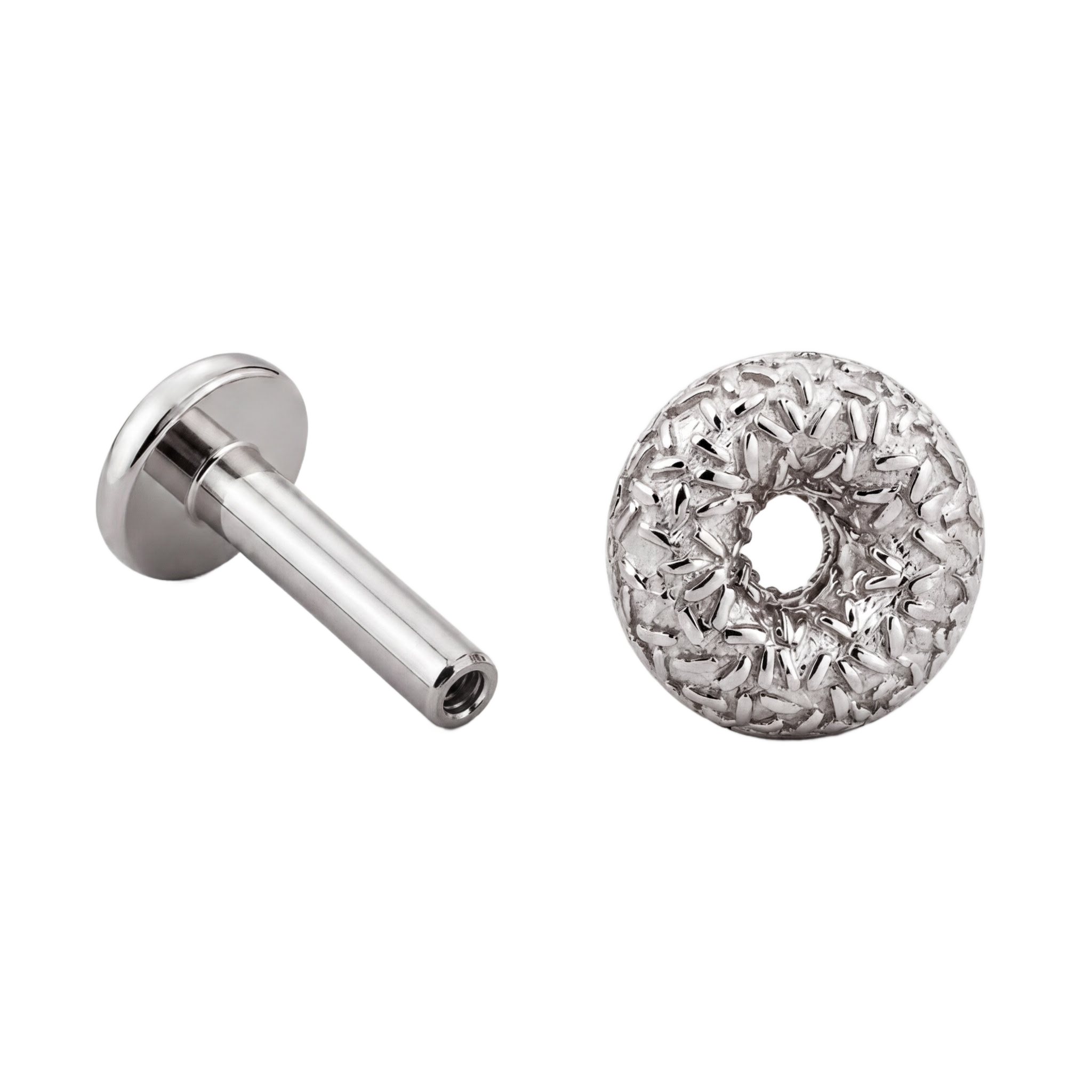 Donut Flatback · White Gold · Hero 3/3 BG Remove
