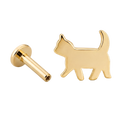 Cat Flatback · Yellow Gold · Hero 3/3 BG Remove [mj-base:001-0008] [mj-variant:001] [mj-role:variant_main] [mj-rank:0]