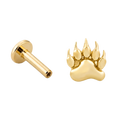 Paw Flatback · Yellow Gold · Hero 3/3 BG Remove [mj-base:001-0010] [mj-variant:001] [mj-role:variant_main] [mj-rank:0]