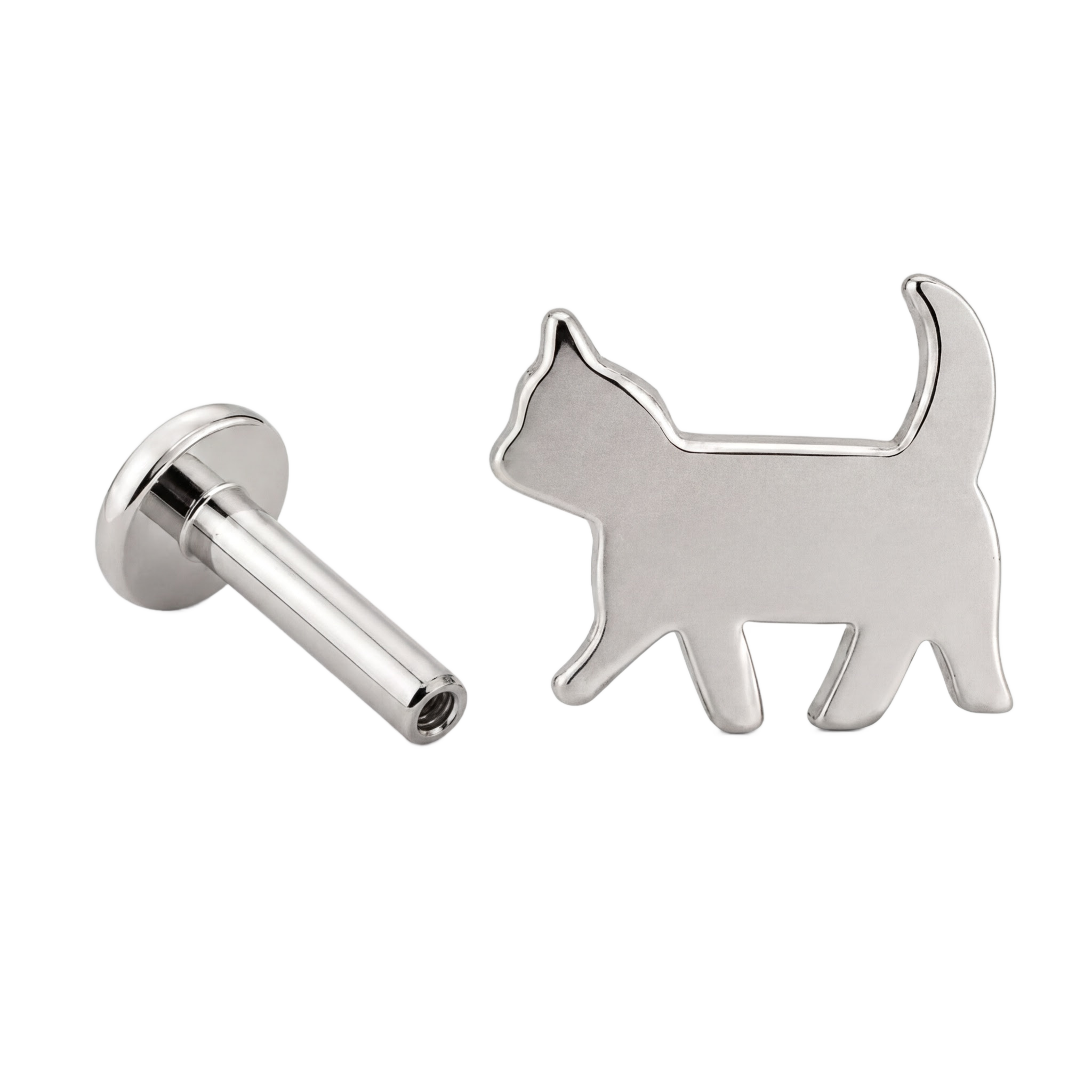 Cat Flatback · White Gold · Hero 3/3 BG Remove