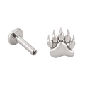 Paw Flatback · White Gold · Hero 3/3 BG Remove [mj-base:001-0010] [mj-variant:003] [mj-role:variant_main] [mj-rank:0]