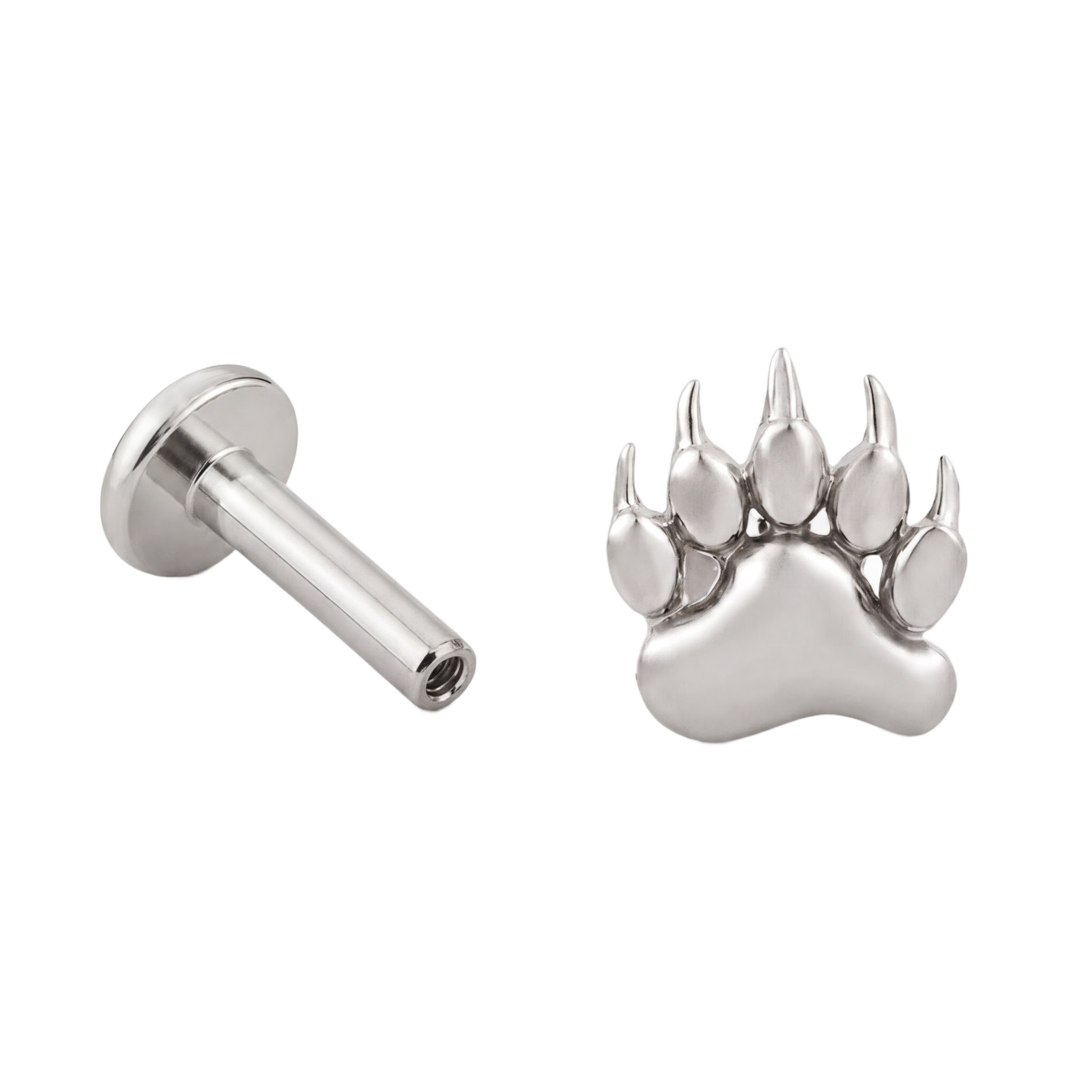 Paw Flatback · White Gold · Hero 3/3 BG Remove