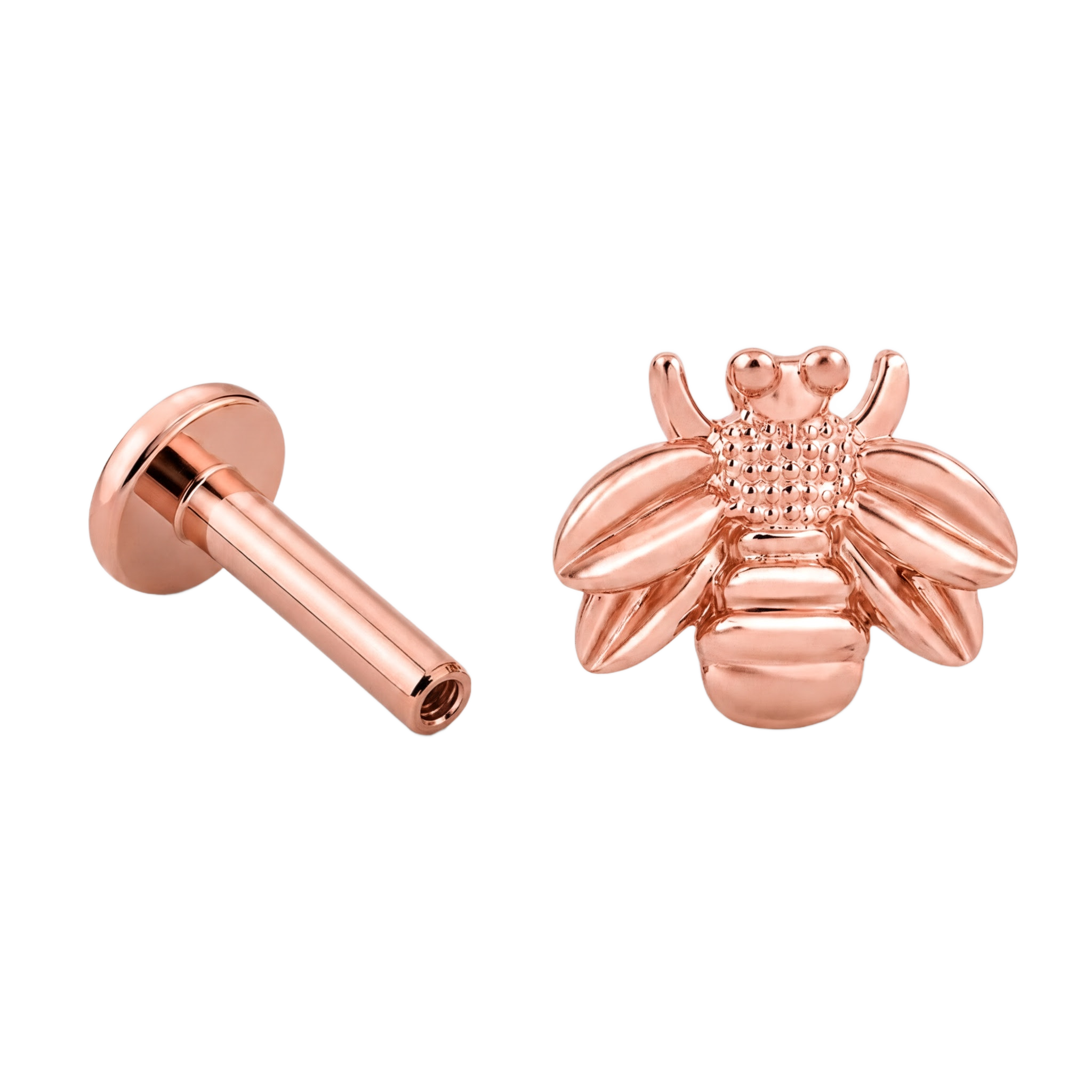 Bee Flatback · Rose Gold · Hero 3/3 BG Remove