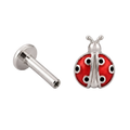 Ladybug Flatback · White Gold · Hero 3/3 BG Remove [mj-base:001-0014] [mj-variant:003] [mj-role:variant_main] [mj-rank:0]