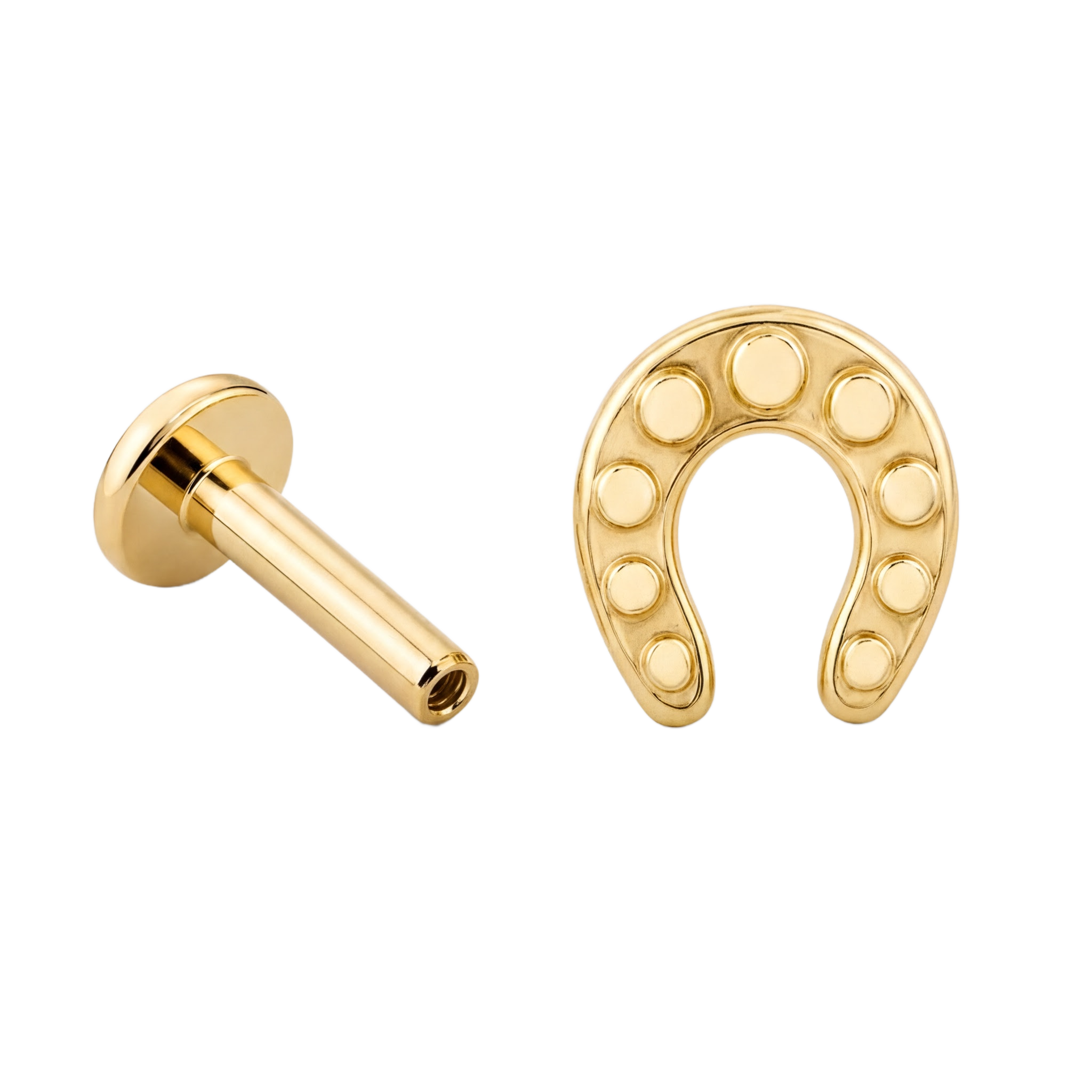 Horseshoe Flatback · Yellow Gold · Hero 3/3 BG Remove
