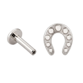 Horseshoe Flatback · White Gold · Hero 3/3 BG Remove [mj-base:001-0017] [mj-variant:003] [mj-role:variant_main] [mj-rank:0]