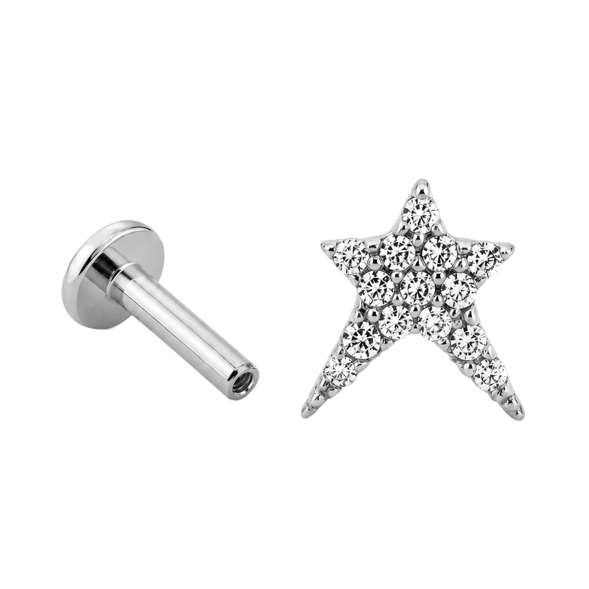 Asym Star Flatback · White Gold · Hero 3/3 BG Remove